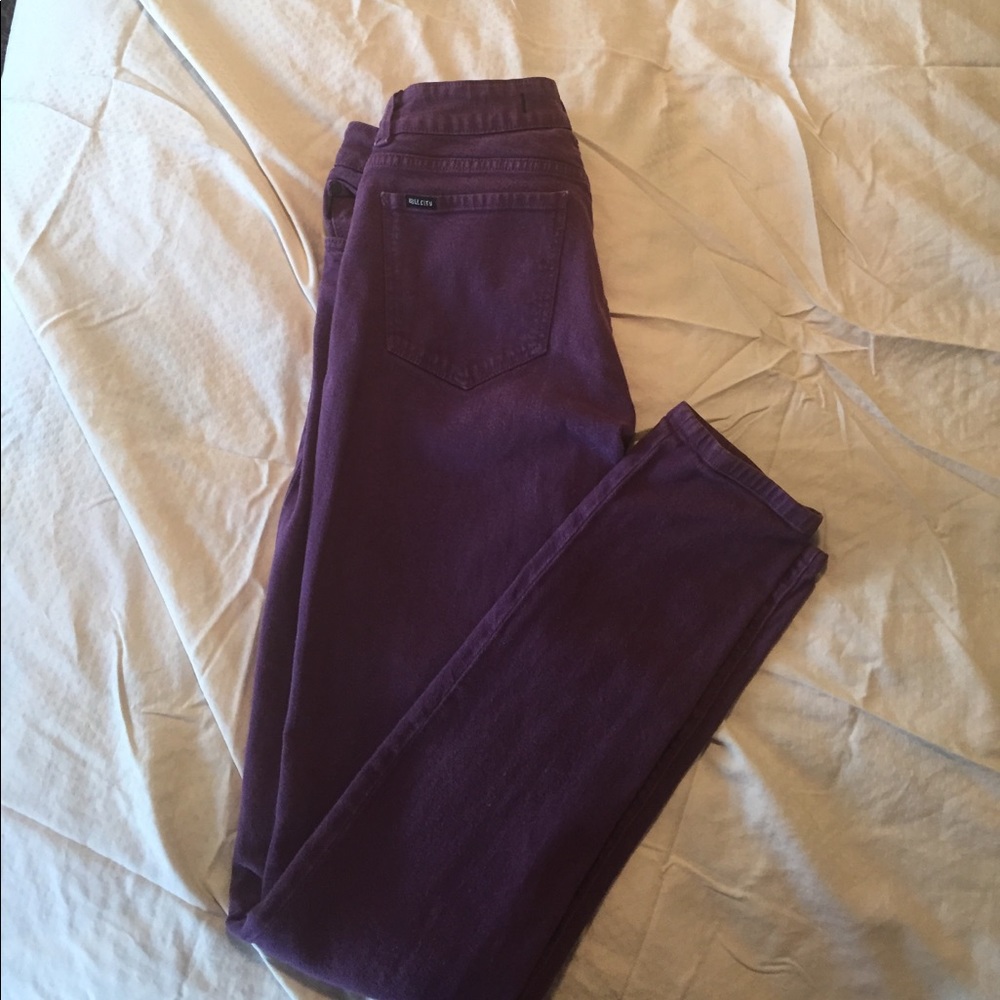 Kill City Purple size 26 skinny  jeans