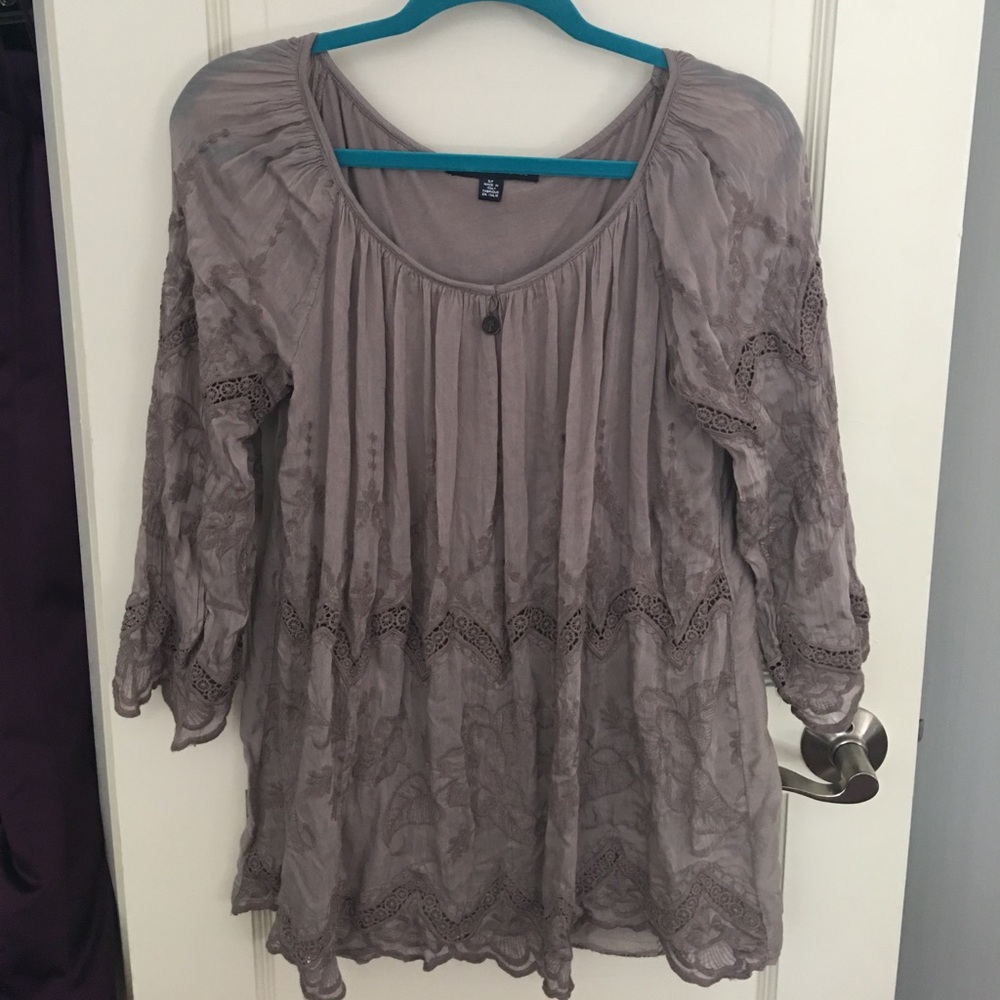 Delicate Bohemian Blouse with Intricate Details