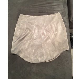 Silver Mini Skirt