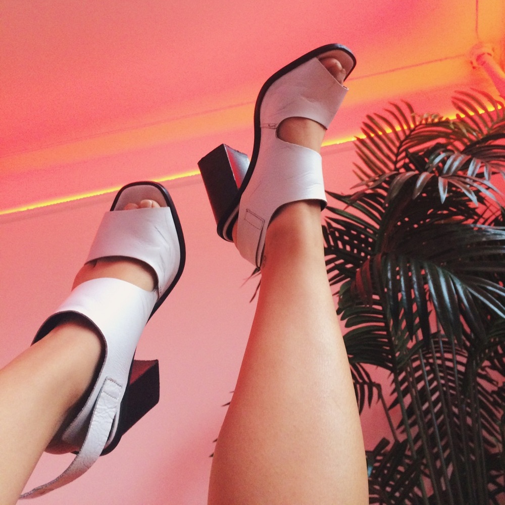 Summer open toe heels