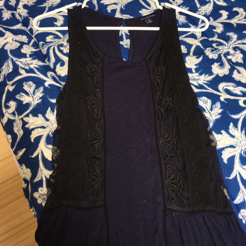 Navy tank top- AEO