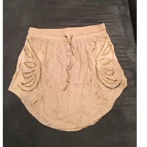 One Teaspoon Embroidered Mini Skirt