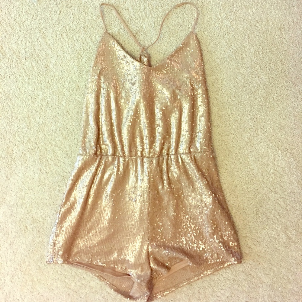 Gold Sequin Romper