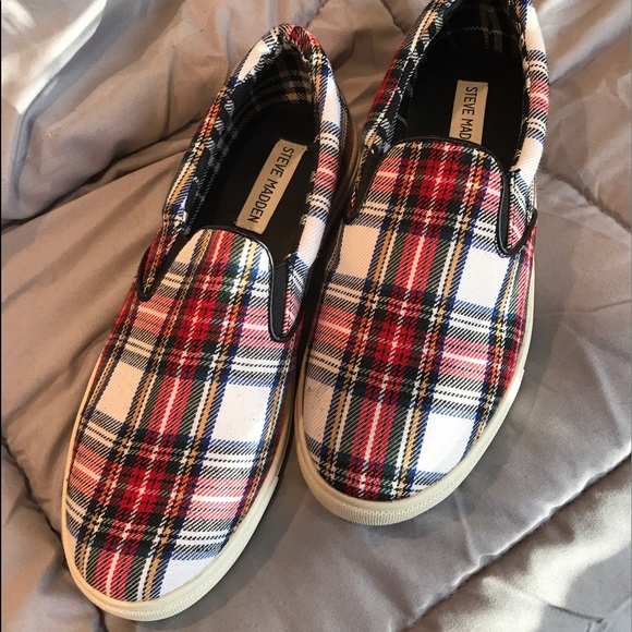 steve madden plaid shoes