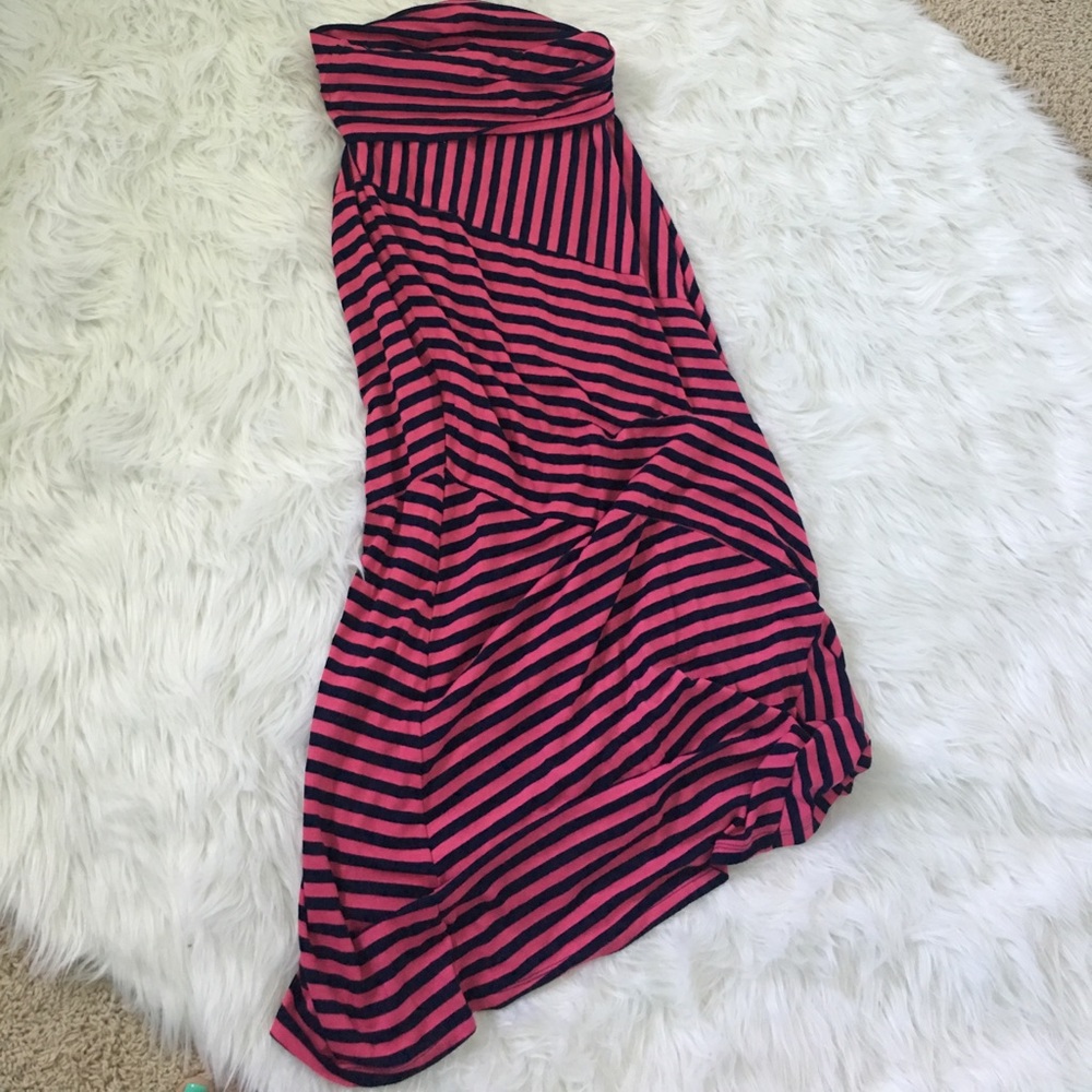 Pink and Blue Stripped Skirt!