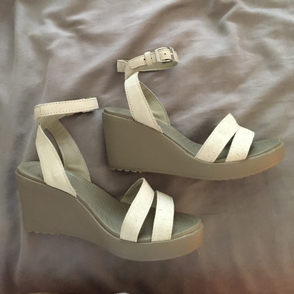 Crocs Strap Wedges - LIKE NEW!