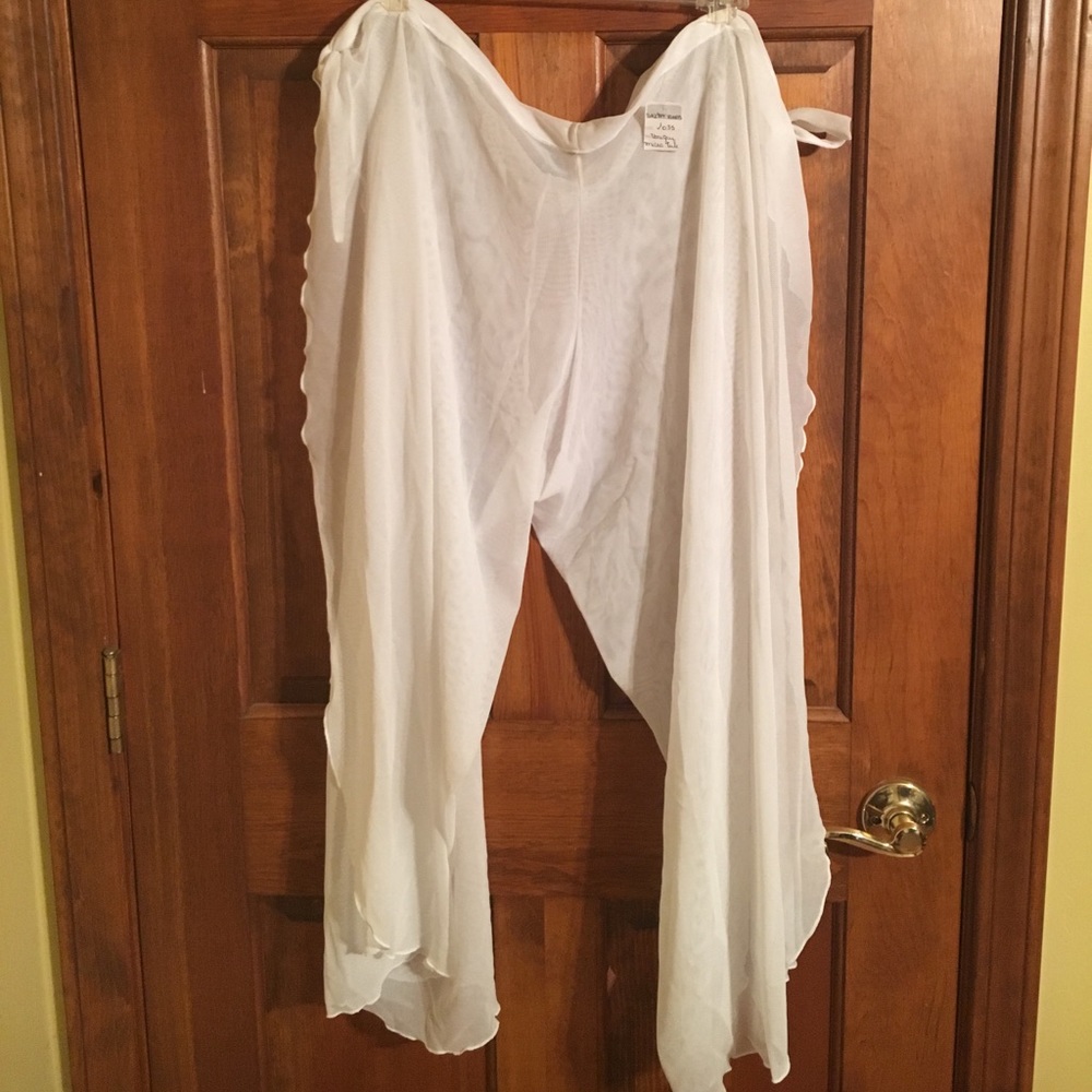 Beach Side-tie bathing suit cover-up skirt pants