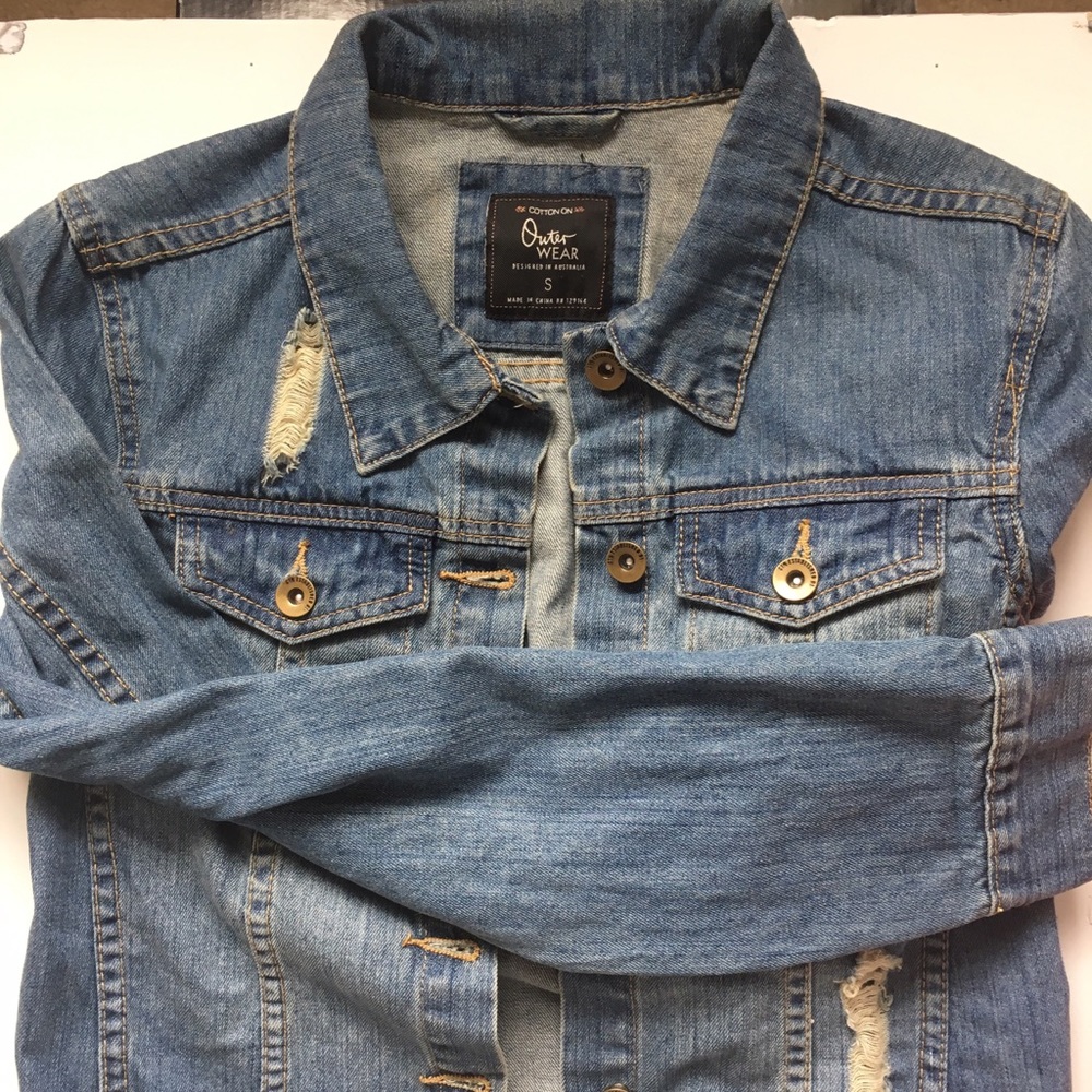 Distressed Denim Jacket