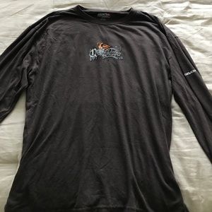 Brown long sleeve QuickSilver t-shirt XL