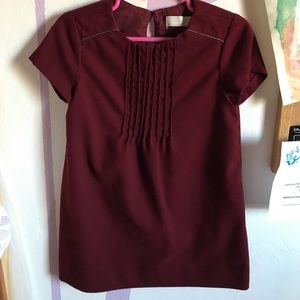Zara Little Girls Maroon Dress