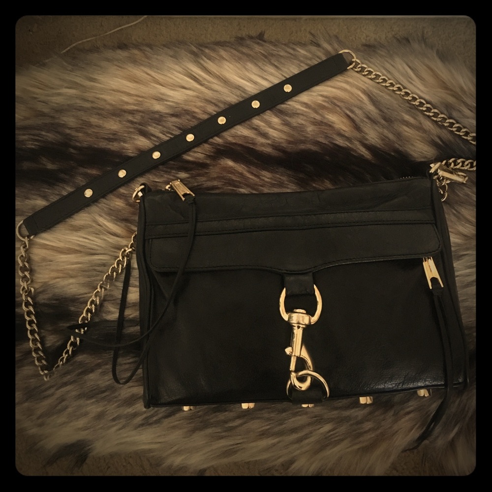 REBECCA MINKOFF MAC BAG | Black with Gold Hardware