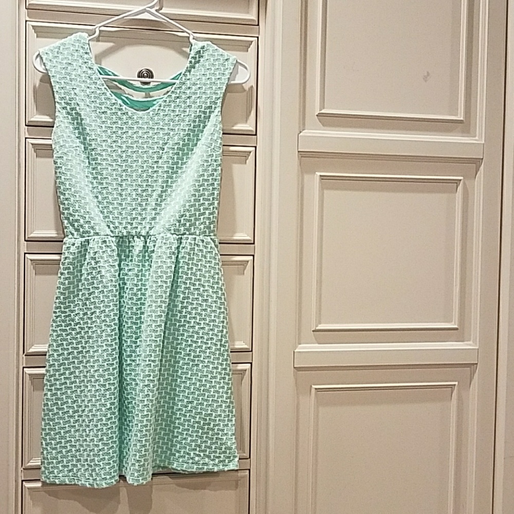 Mint baby doll dress
