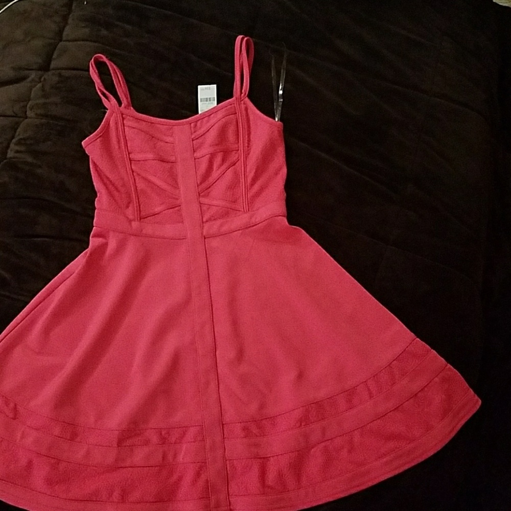 Pink mini dress