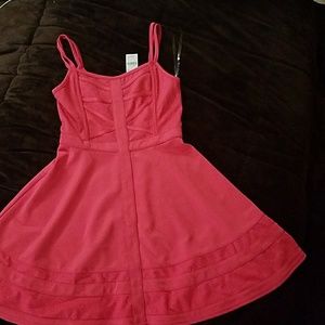 Pink mini dress