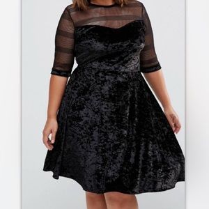 Pink Clove Velvet Swing Dress