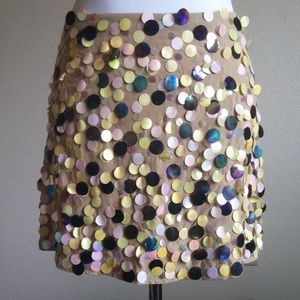 NWOT 100% Silk Arden B. Sequin Mini Skirt NWOT 100% Silk Arden B. Sequin Mini Skirt
