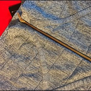 Bebe Mock Denim Bandage Skirt