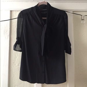 Alice + Olivia "employed" collection Tie Blouse