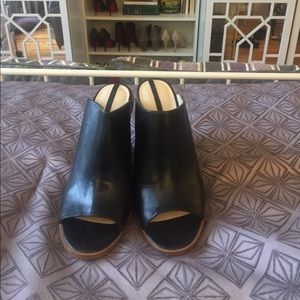 Zara Wedges - Leather and Cork