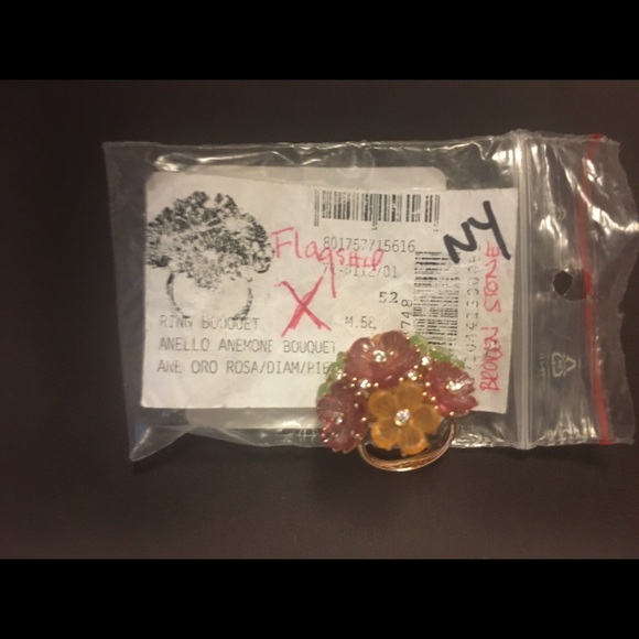 Salvatore Ferragamo 18k Anemone Bouquet Ring - Picture 7 of 7
