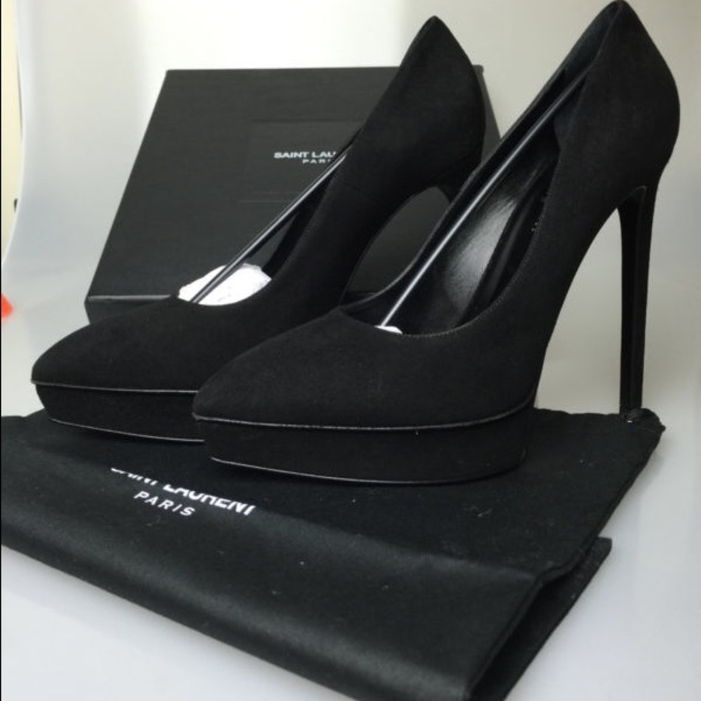 Yves Saint Laurent - Janis pumps, suede