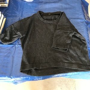 Charcoal gray cropped lululemon sweater