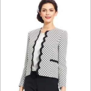 Tahari Polka Dot Blazer