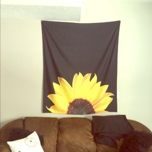 Sunflower Tapestry Wall Art