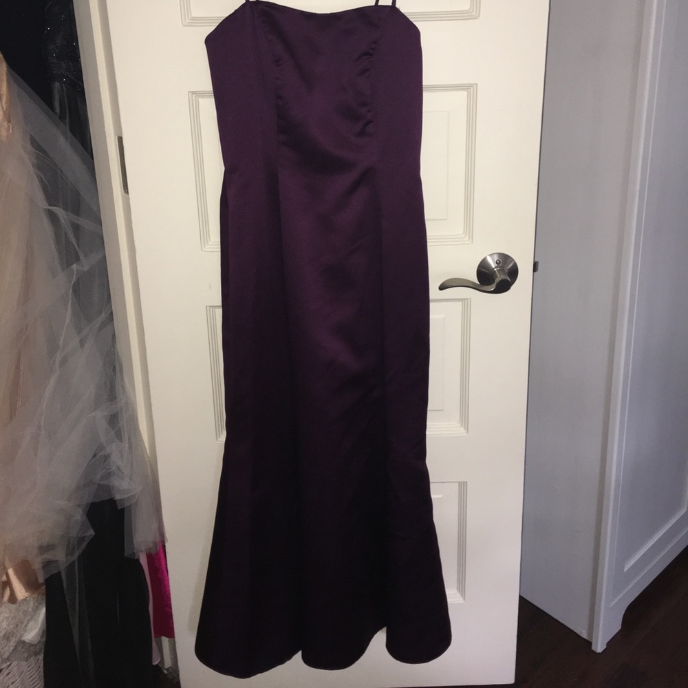 Petite Purple Formal Mermaid Gown