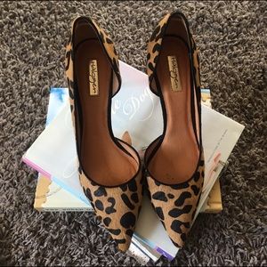 Halogen Leopard Pumps, size 10