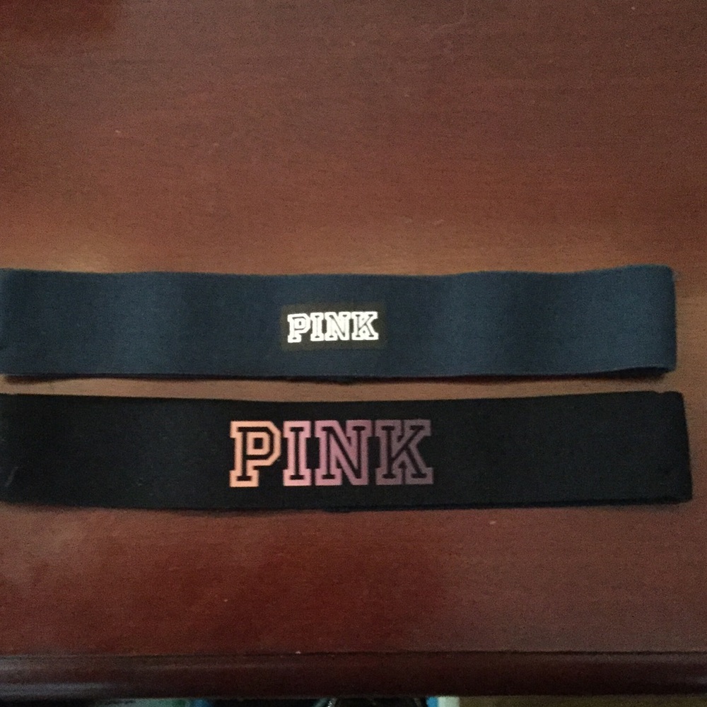 2 PINK headbands