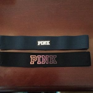 2 PINK headbands
