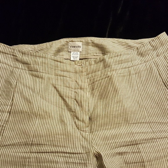 Chico striped pants size 3 - Picture 2 of 2