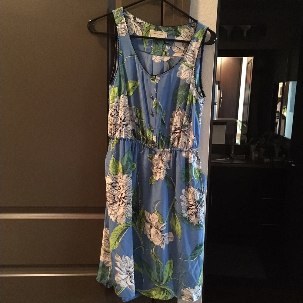 Anthropologie Moulinette Soeurs silk floral dress