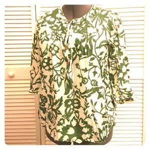 White and Green Gap Shirt