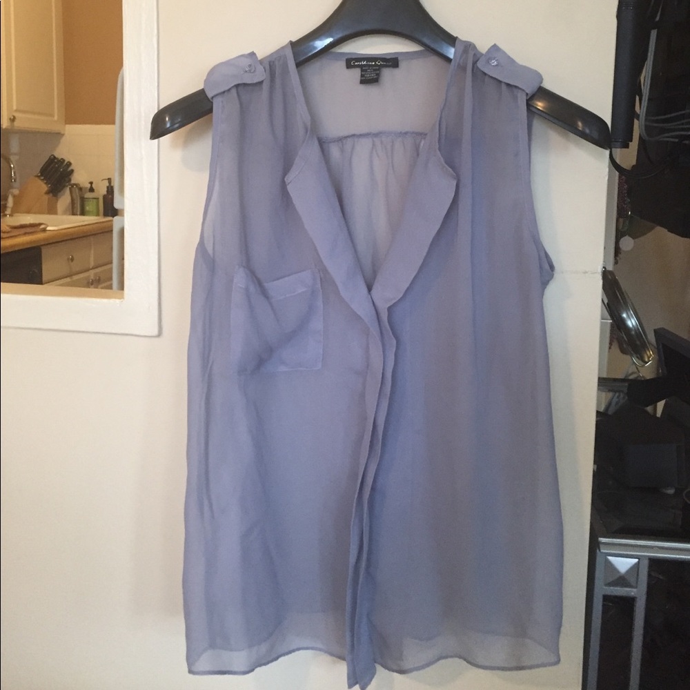 Grey/lilac women's blouse