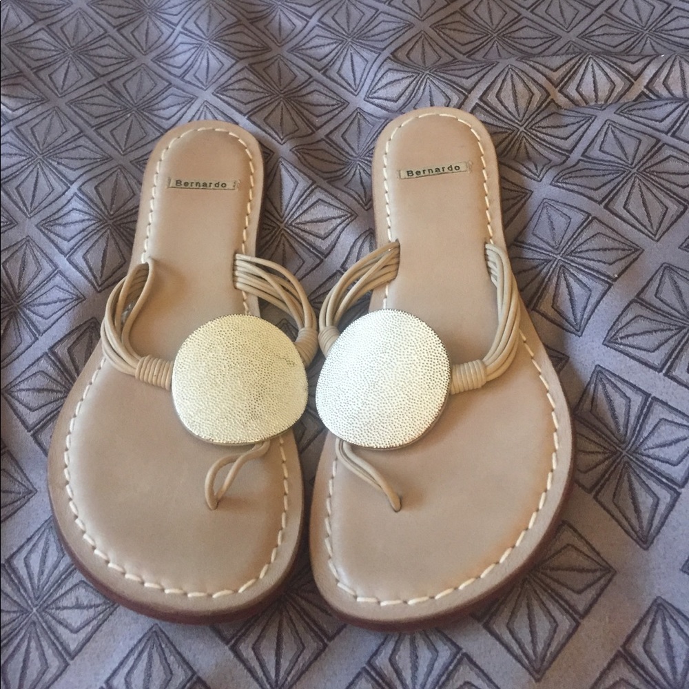 Bernardo Leather Flip Flops