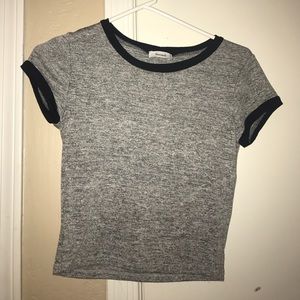 Grey crop top