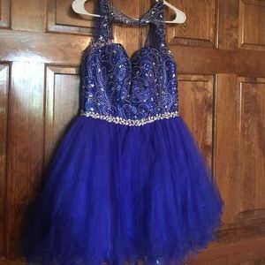 Blue homecoming dress