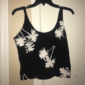 Palm tree crop top