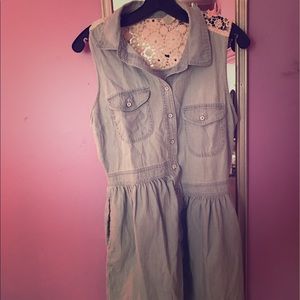 Denim Button Up Dress