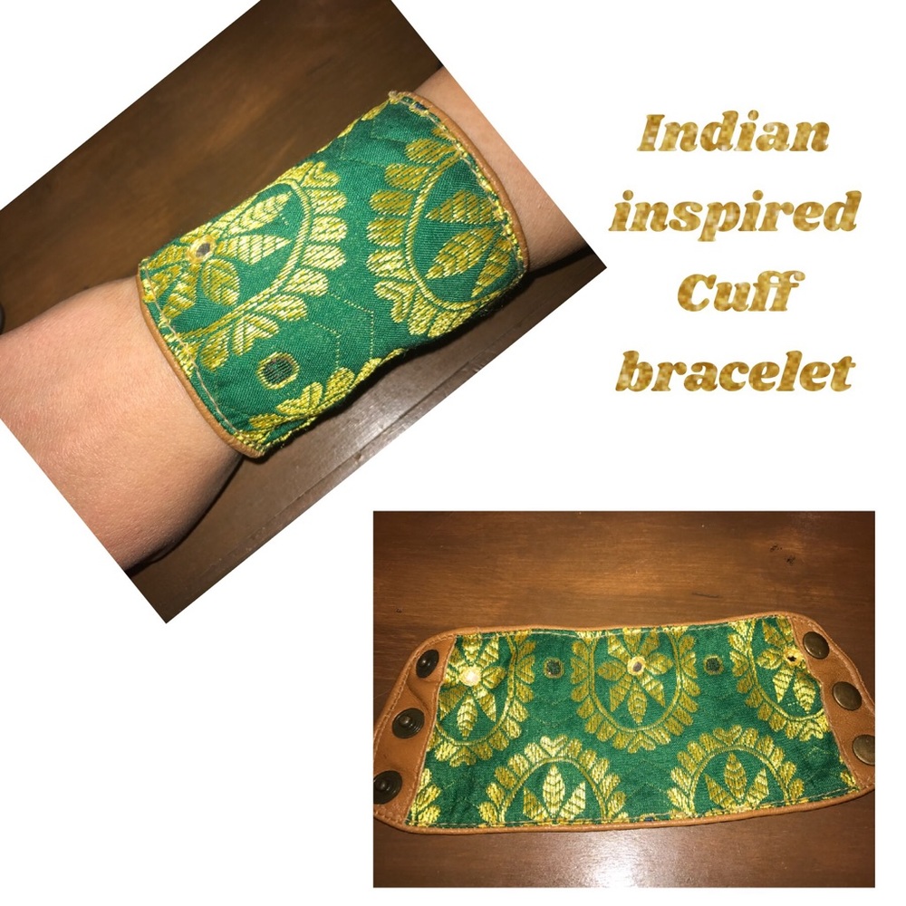 Indian inspired cuff bracelet
