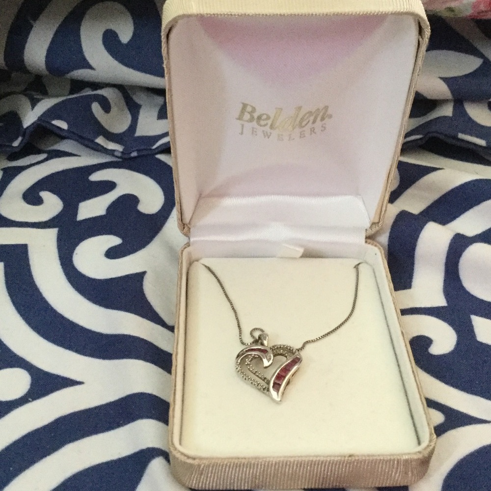 AUTHENTIC Belden Jewelers heart necklace