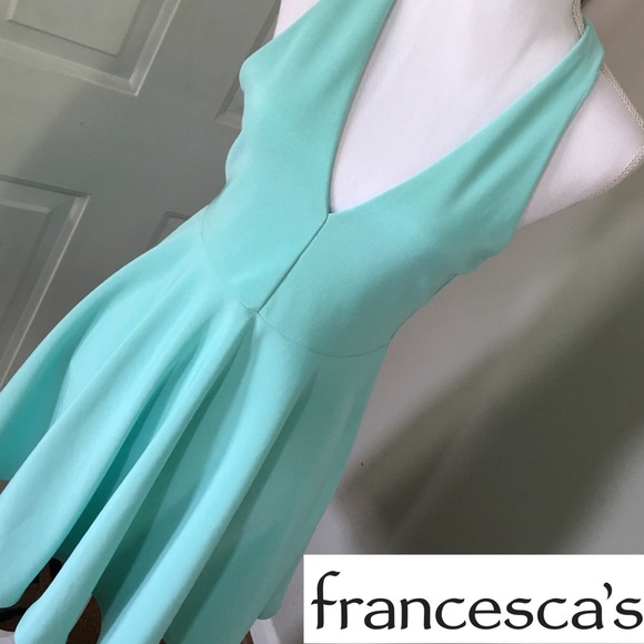 Francesca's Collections Dresses & Skirts - Francesca's Size M Skater Style Aqua Dress EUC