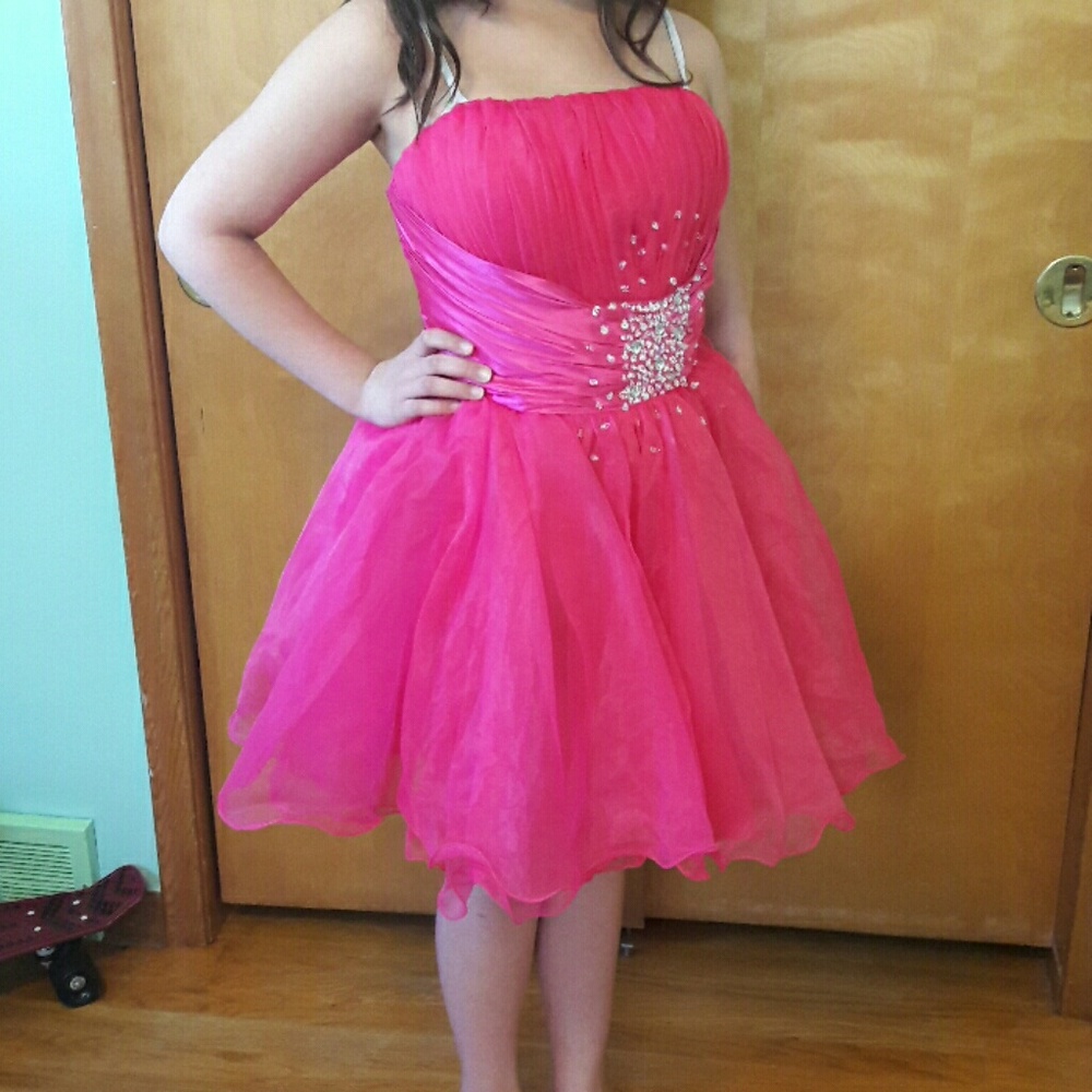 Pink party dress