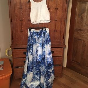 2 piece prom dress size 15