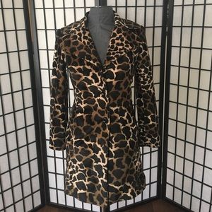 Leopard print coat