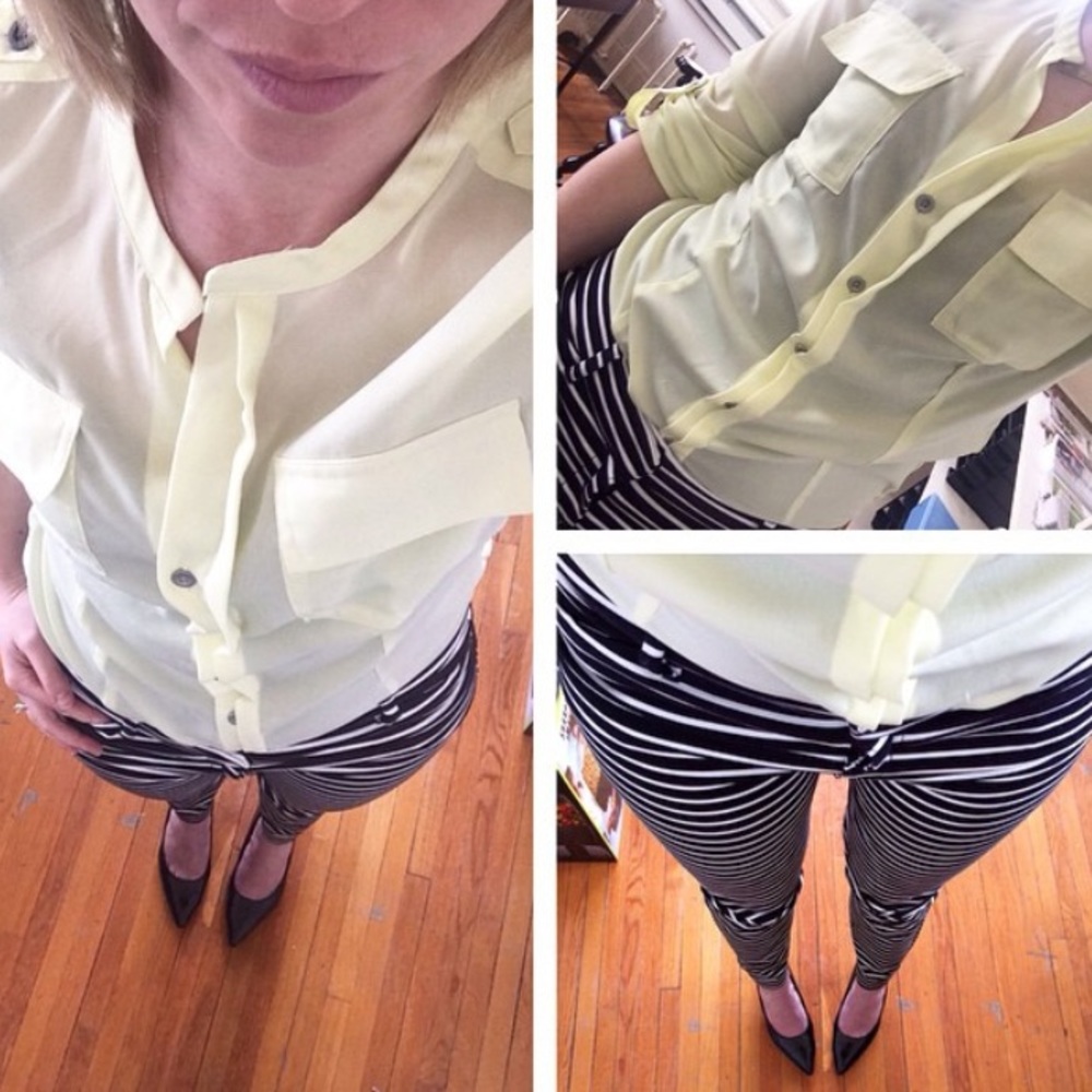 Neon Yellow CK Blouse