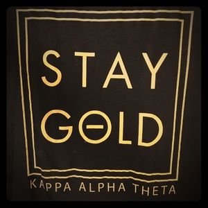 NWOT Stay Golden Kappa Alpha Theta Tank Top