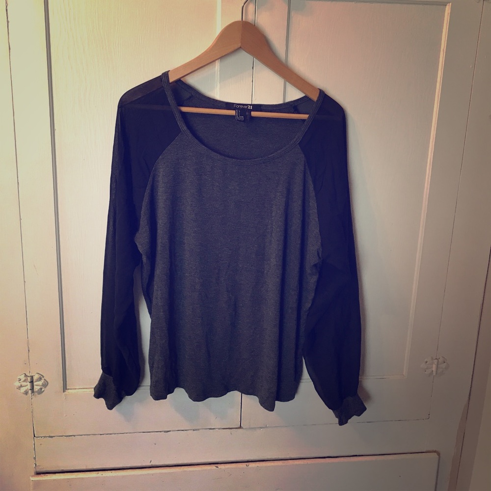 Black and Grey long sleeved Tee